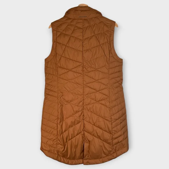 COLUMBIA Heavenly Long Vest Woman's LARGE Omni-Heat Zippered Pockets Outdoor EUC - Picture 2 of 9